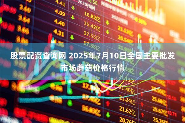 股票配资查询网 2025年7月10日全国主要批发市场蘑菇价格行情